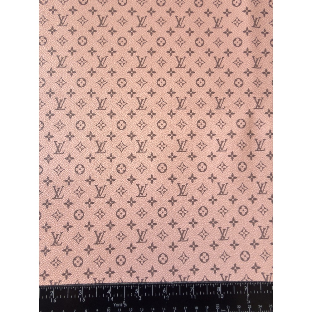 LV Pink-Gray Monogram Vinyl for Crafting Classic Size   piece 12" X 12"